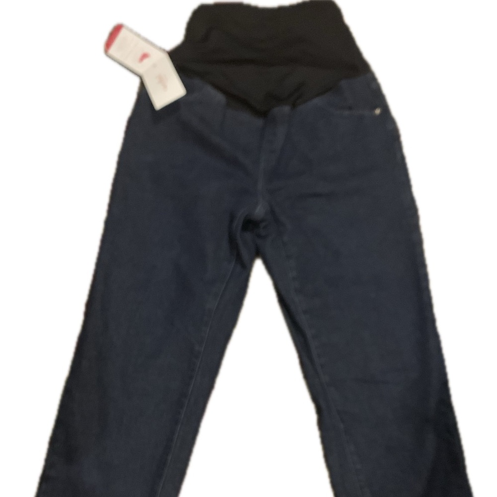 Over The Belly Cropped Vintage High-Rise slim leg Maternity Jeans